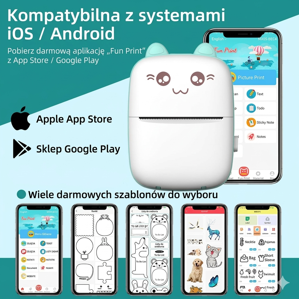 MizerPrint™ – Kieszonkowa Drukarka bez tuszu