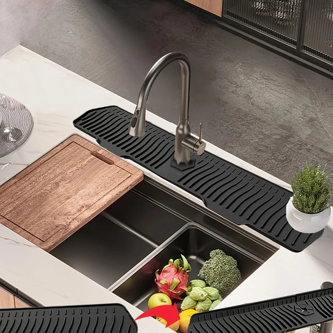 Silikonowa mata pod kran do zlewu – osłona przeciwbryzgowa na blat