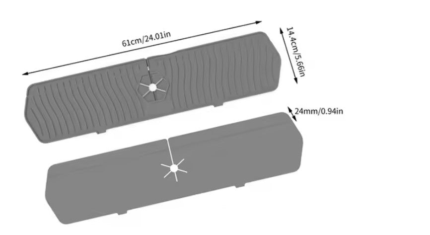 Silikonowa mata pod kran do zlewu – osłona przeciwbryzgowa na blat