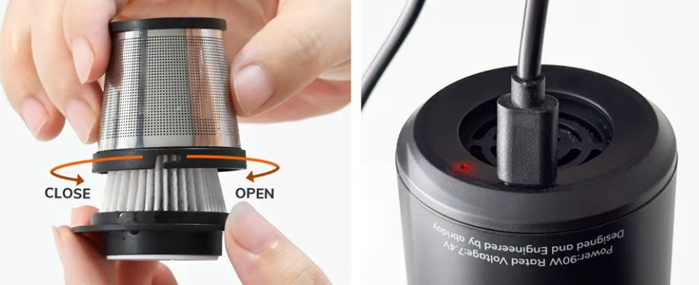 Mini Odkurzacz Bezprzewodowy 3w1 – Do Auta, Klawiatury i Domu | USB