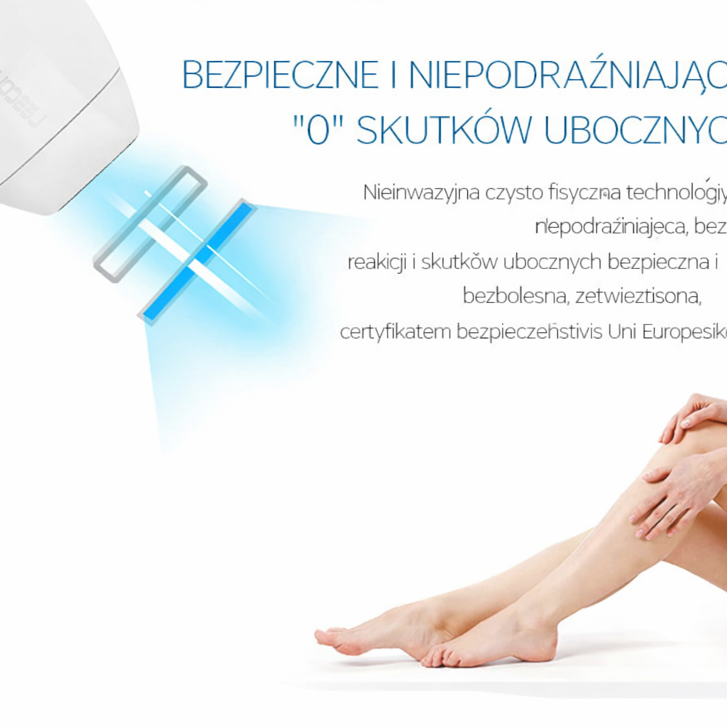 Depilator Laserowy IPL 3w1 z Chłodzeniem ICE – Trwałe Usuwanie Włosów w Domu